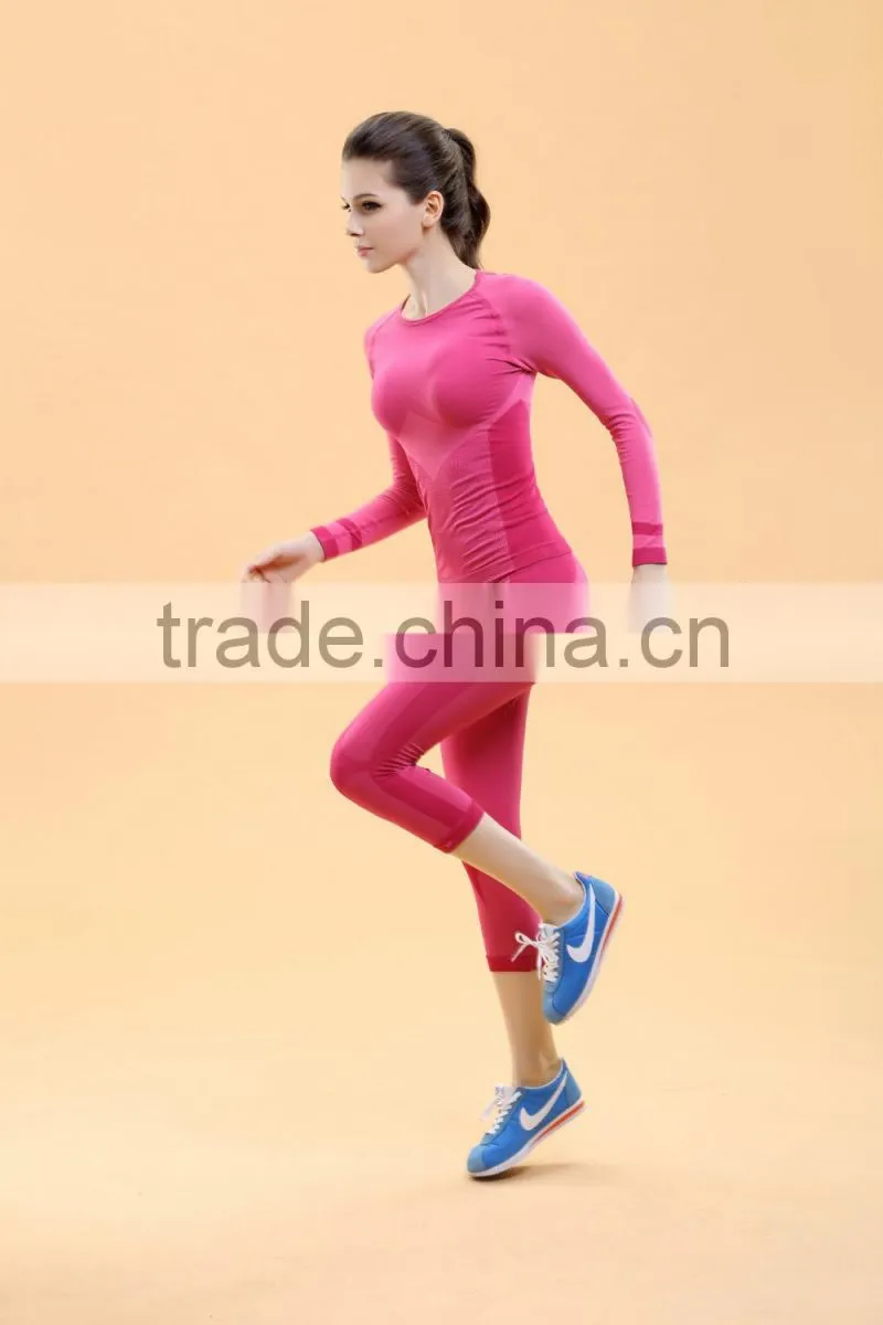 Women 2 colors cropped trousers,female tight sport pants,comfortable fitness pants, WA02