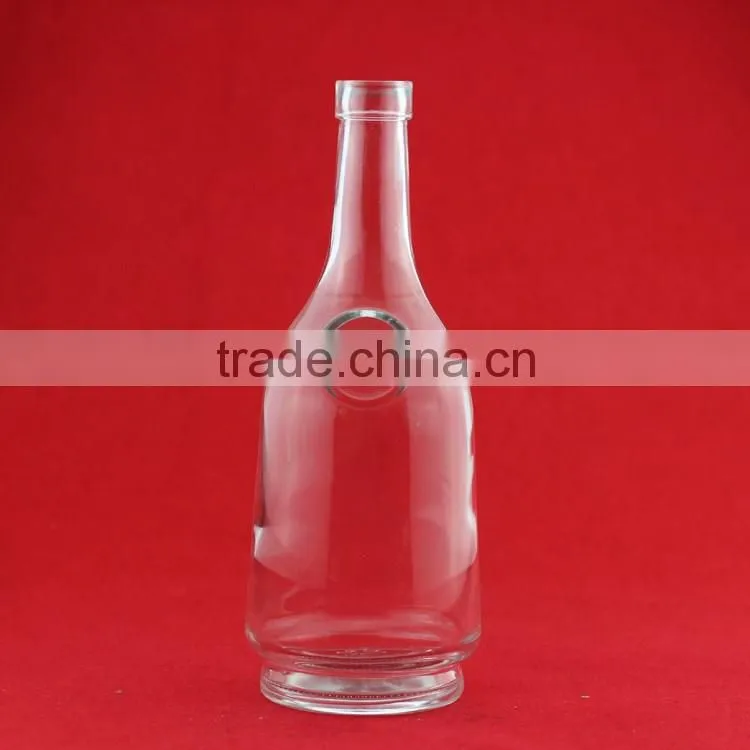 Good quality printing flower bottles fancy wildesd turkeyleg bottles 700ml empty liqueur bottles