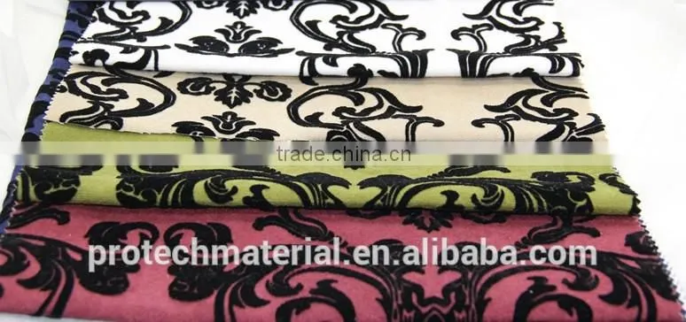 100% Polyester Sofa Fabric With Printing Flower F304
