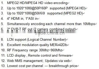 DVB-T Encoder Modulator