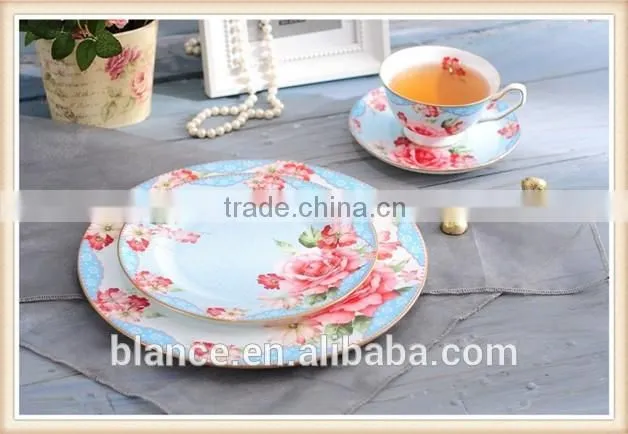 home goods dinnerware in peony design