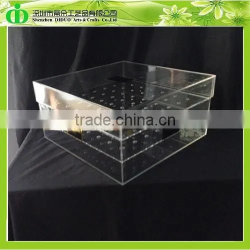 DDX-0231 Trade Assurance Customized Acrylic Flower Storage Box