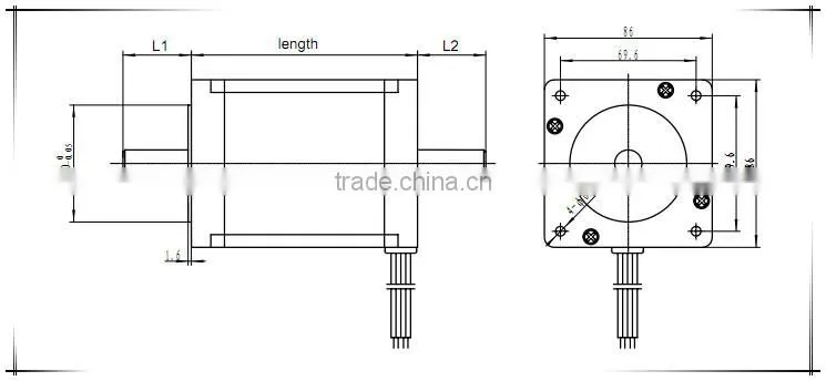 86bygh bipolar step motor used with stepper motor controller