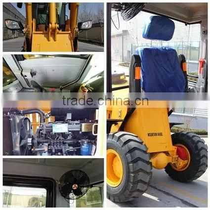 China Manufacture 1 cubic meter bucket 2 Ton wheel loader