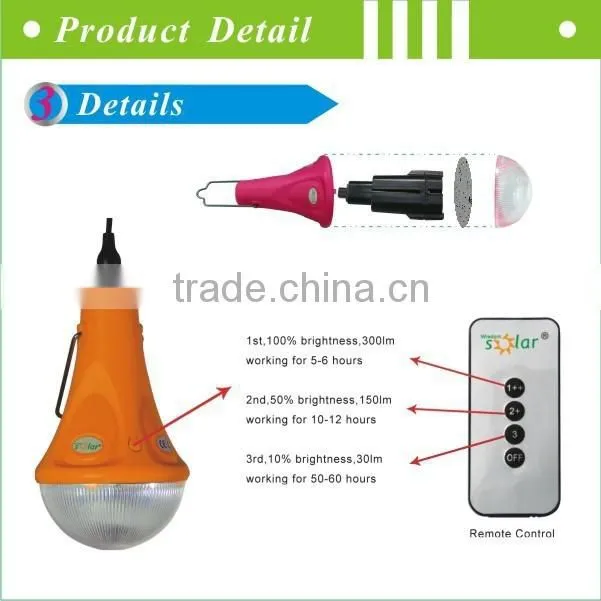 2016 solar home light solar bulb light solar Camping lights
