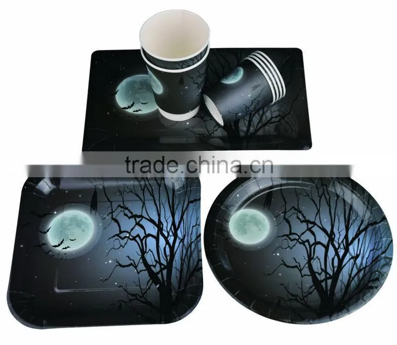 Rectangular customer designed food grade cardboard fast food plates