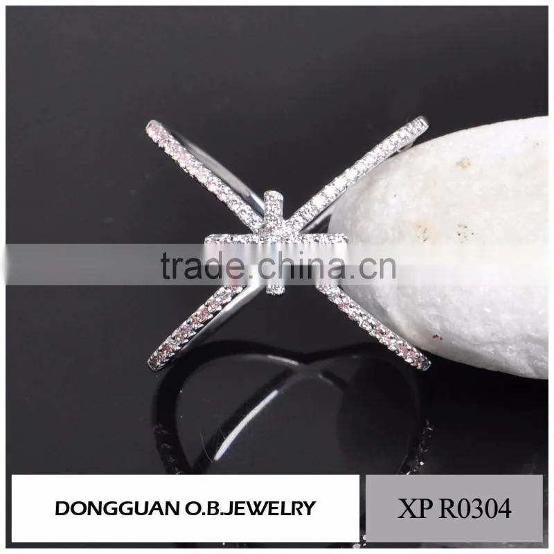 Custom ladies white gold fashion ring finger rings photos wholesale
