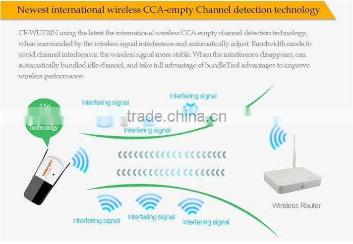 wifi usb wireless adapter COMFAST CF-WU720N Ralink RT5370 150Mbps 802.11n mini usb wifi driver