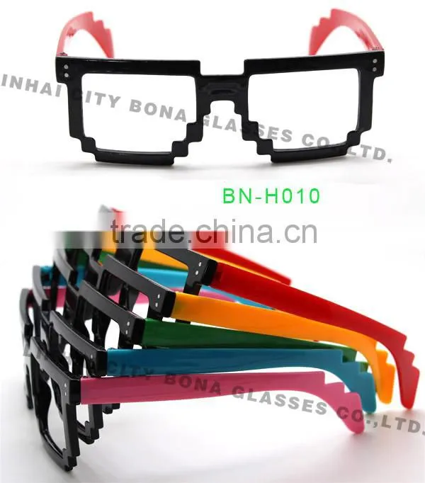 nerd pixelated sunglass,plastic sun glasses,promotion gifts