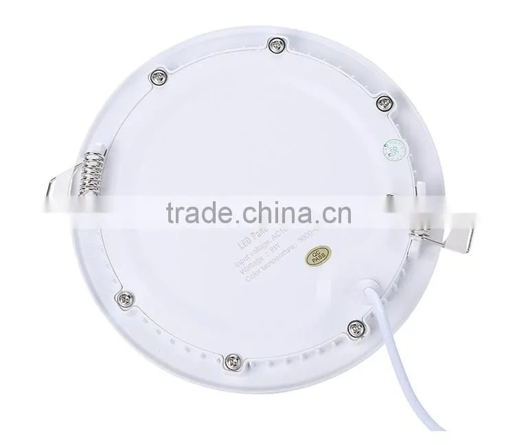 Warm white/cold white low price dimmable ceiling 12w round led panel light