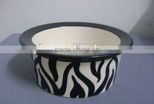 Popular Ceramic Pet Bowl Black