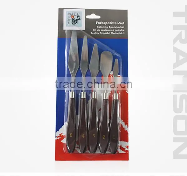 wood handle metal palette knife