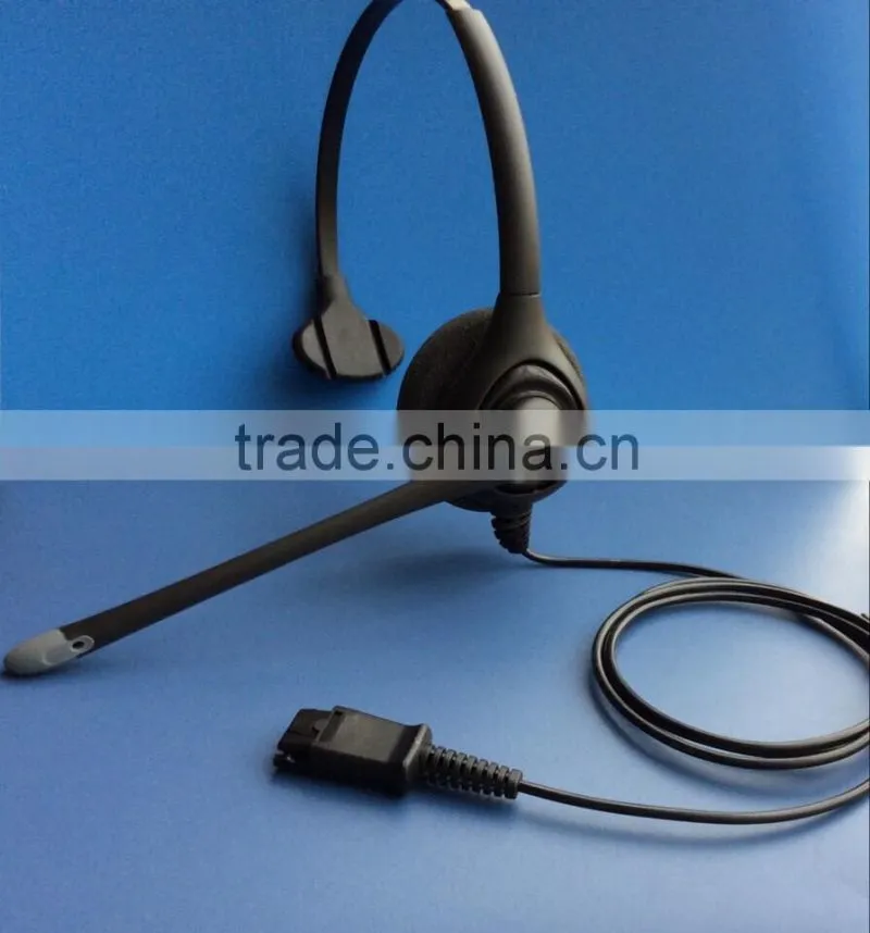 Professional monaural telephone headset with RJ11/USB jack for call center