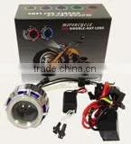 motorcycl hid light type and Motorcycle lens 2.0 inches ABT double angel eyes plastic