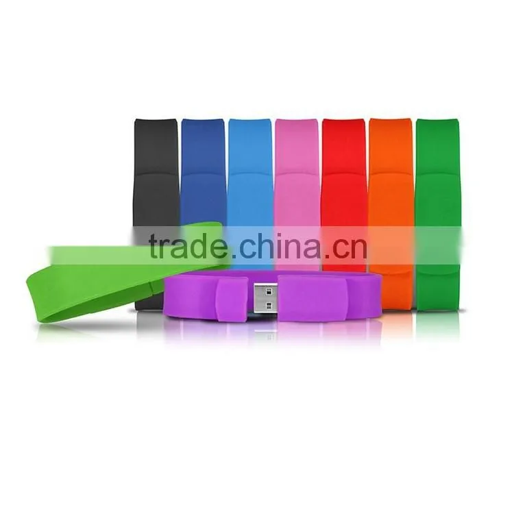 Debossed Silicone Wirstband With USB, Cheap Custom Promotion Funny USB Silicone Wristband Price