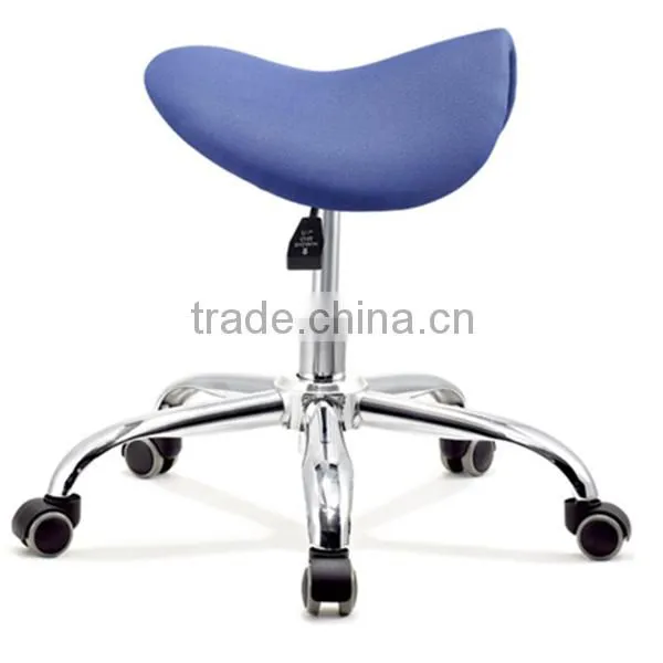Alibaba Hot Selling White PU Ergonomic Barber Chair, Salon Barber saddle Stools