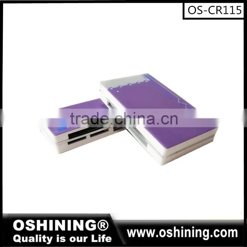 Wholesale high speed all in1 usb 2.0 card reader with 4slots (OS-CR145)