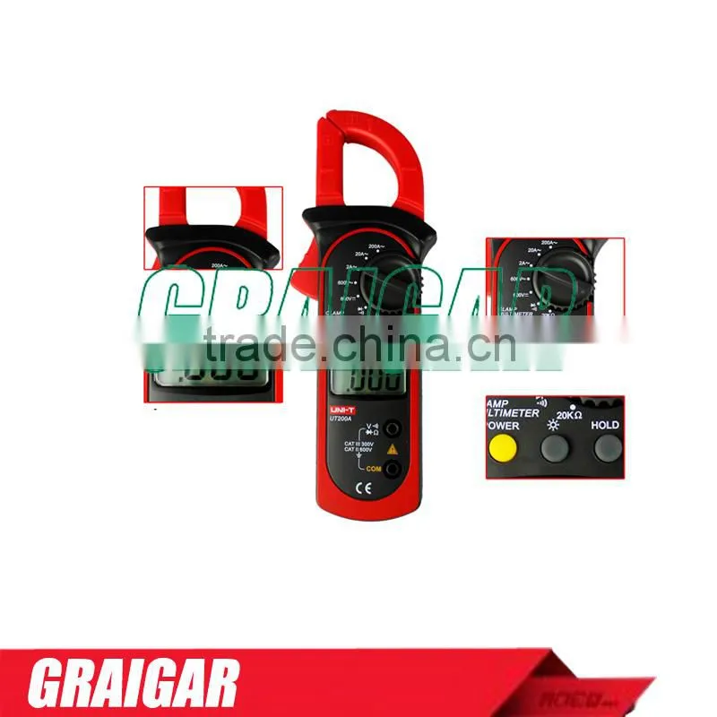 Professional Modern Digital Clamp Meters UNI-T UT200B Multimeter Resistance Tester