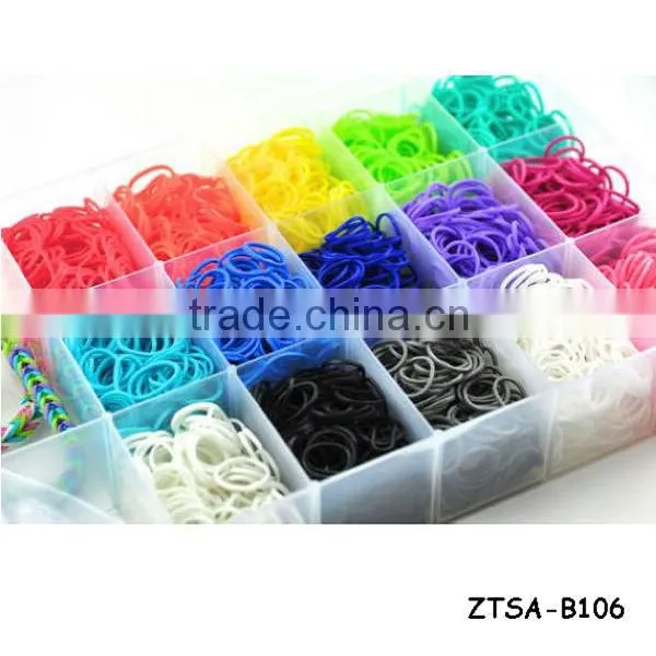 Latest Colorful Loom DIY Bands Rubber Bracelet ZTSA-B102
