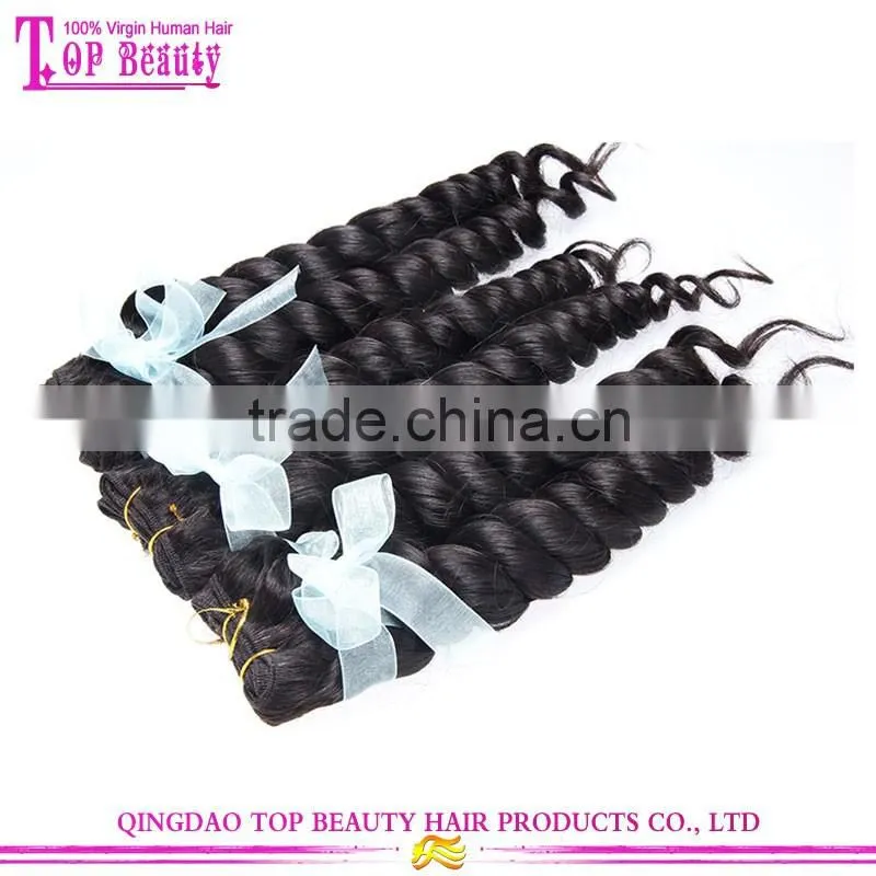 100% hand tied virgin indian remy hair weft unprocessed indian hair extension natural hair extensions