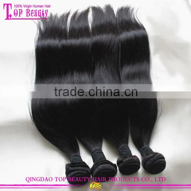 Wholesale silky straight long hair extension 100% remy virgin peruvian long hair