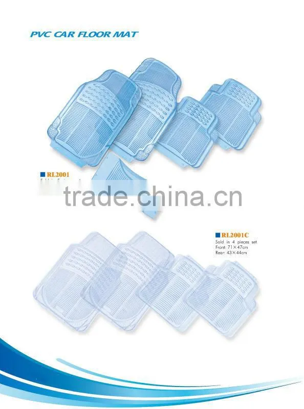 PVC and Plastic diaphanous carpet car mats with cheap price