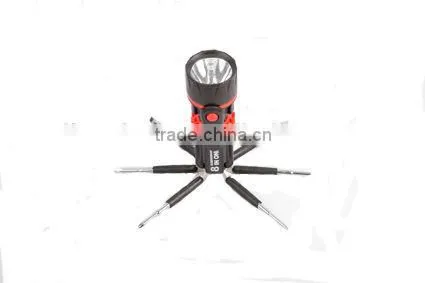 LS-QC175 multi-function screwdriver with LED light torches