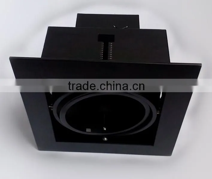 15w white square single head cob led grill light fixture