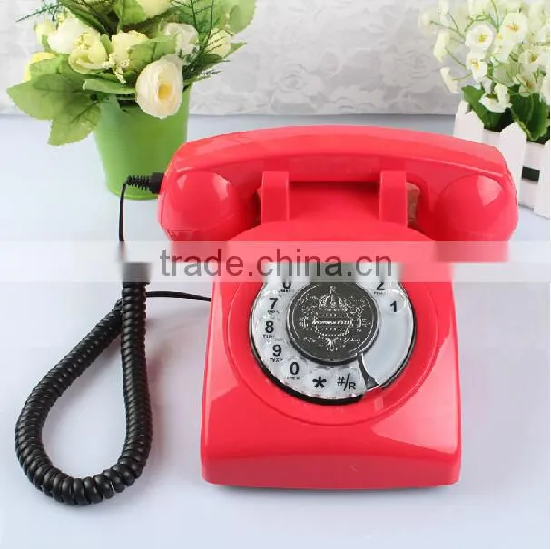Vintage Style Classic Rotary Retro Telephone With Sim Card