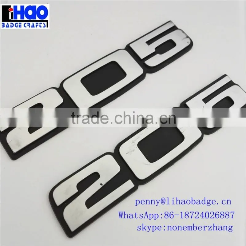 Epoxy and enamel die casting metal american car badge