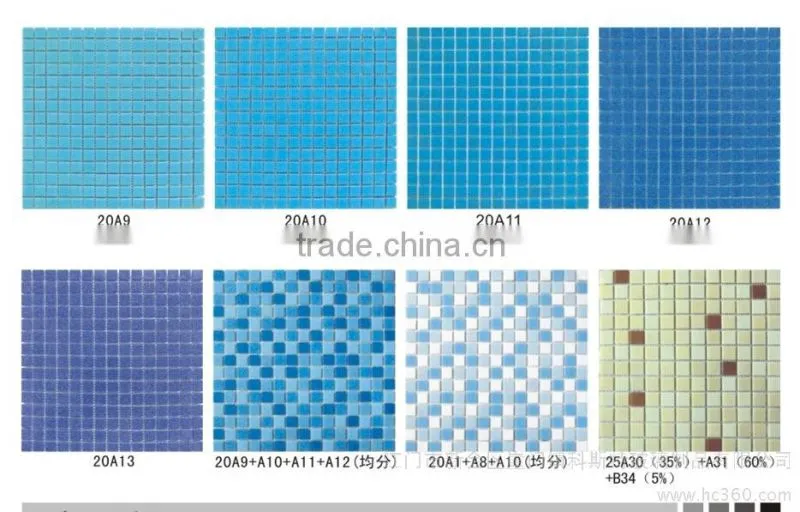 glass mosaic mirror vase (crystal glass)