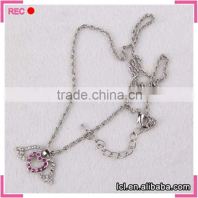 Woman accessories imitation jewellery angle pendant necklace, bling necklace