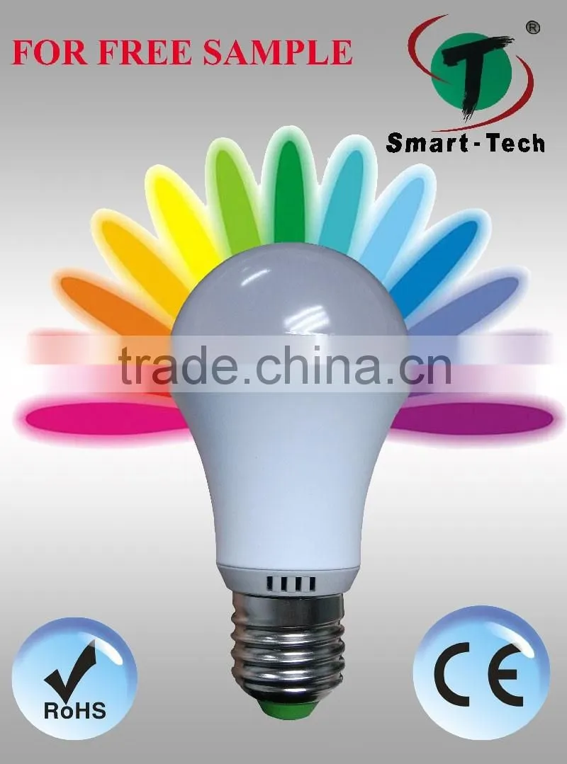 Factory wholesale products 9w 12w high lumen RGBW LED Bulbs with IR remote controlled and Color Changing lighting