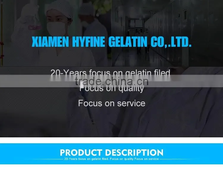Beef Unflavored Gelatin Powder Extracted from Fresh Bovine Bone