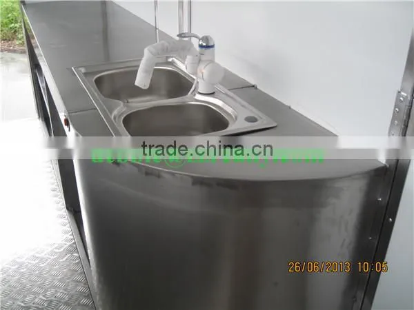 High Quality stainless steel food stall mobile stalls for fast food kiosk for snacks