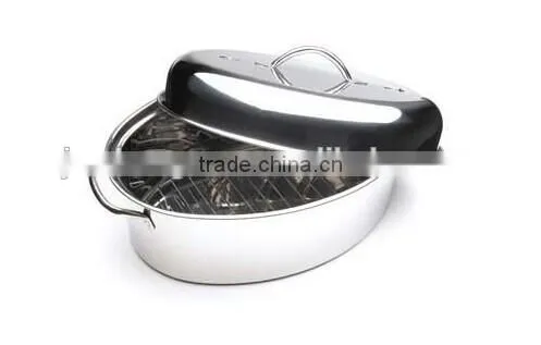 high quality Baking Pan Turkey Roaster with Rack and Lid