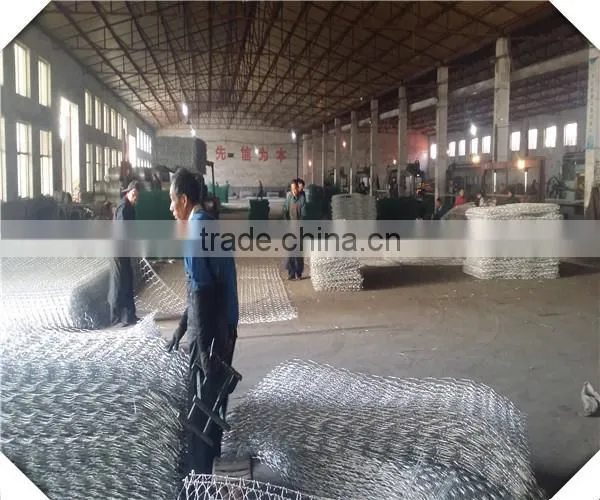 high quality gabion retaining wall / galvanized gabion basket