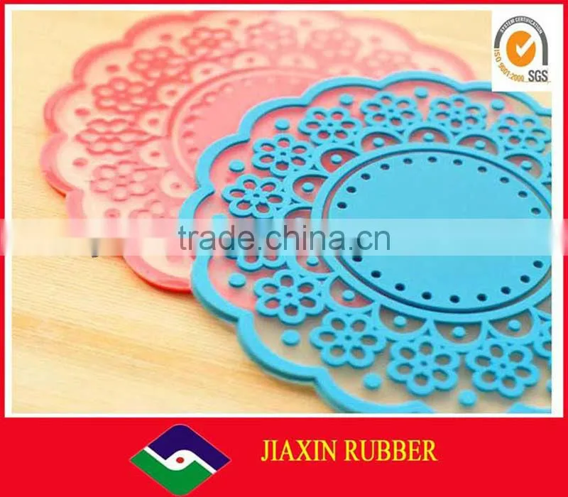 Round shaped of morden design silicone baking mat JX-55005