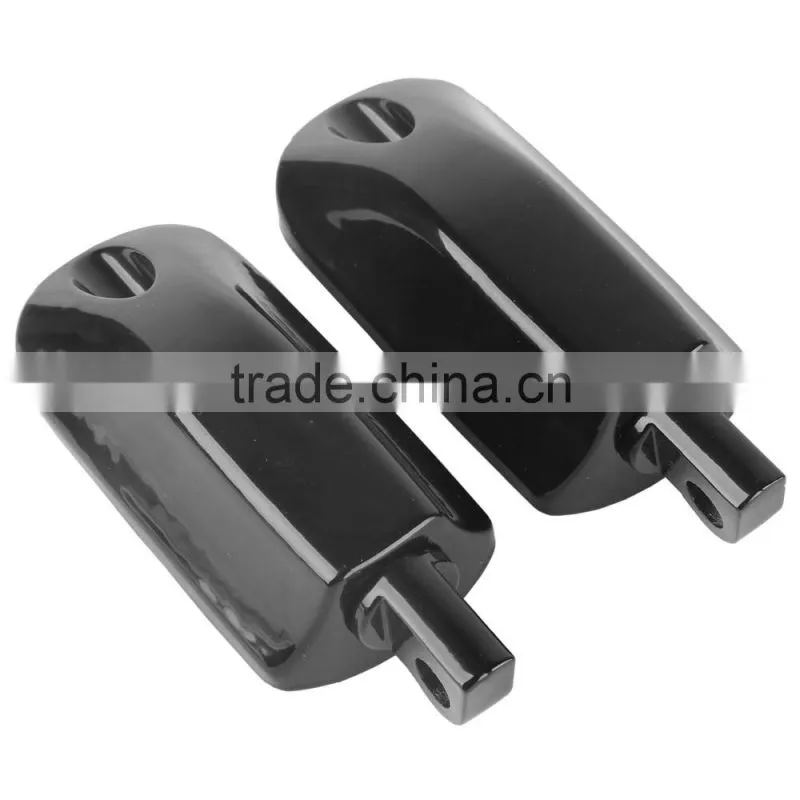 Streamliner Style Black Footpeg Foot peg For Fatboy FLSTF Night Train New