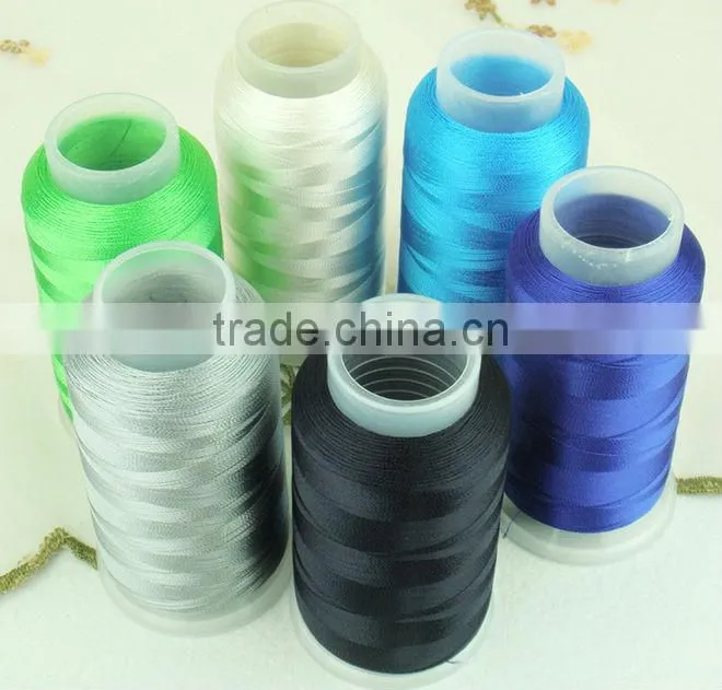 Threads for machine embroidery