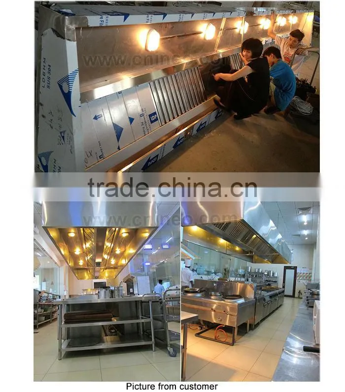 Commercial Stainless Steel Restaurant Hood