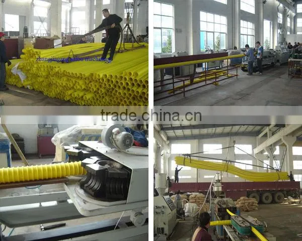 PE corrugated pipe extrusion line pipe making machine with CE certification approved