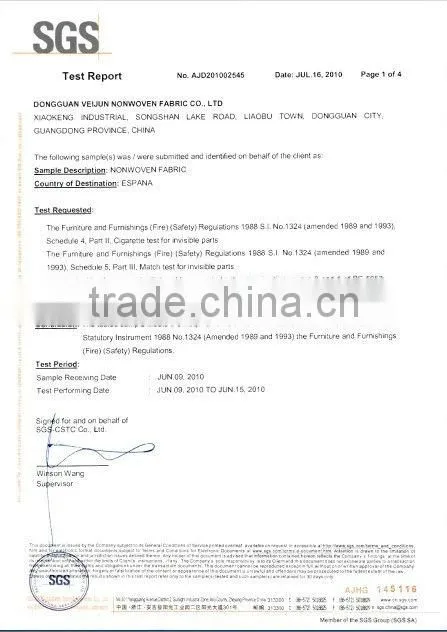 High Quality 100%PP Nonwoven Hydrophilic Fabric