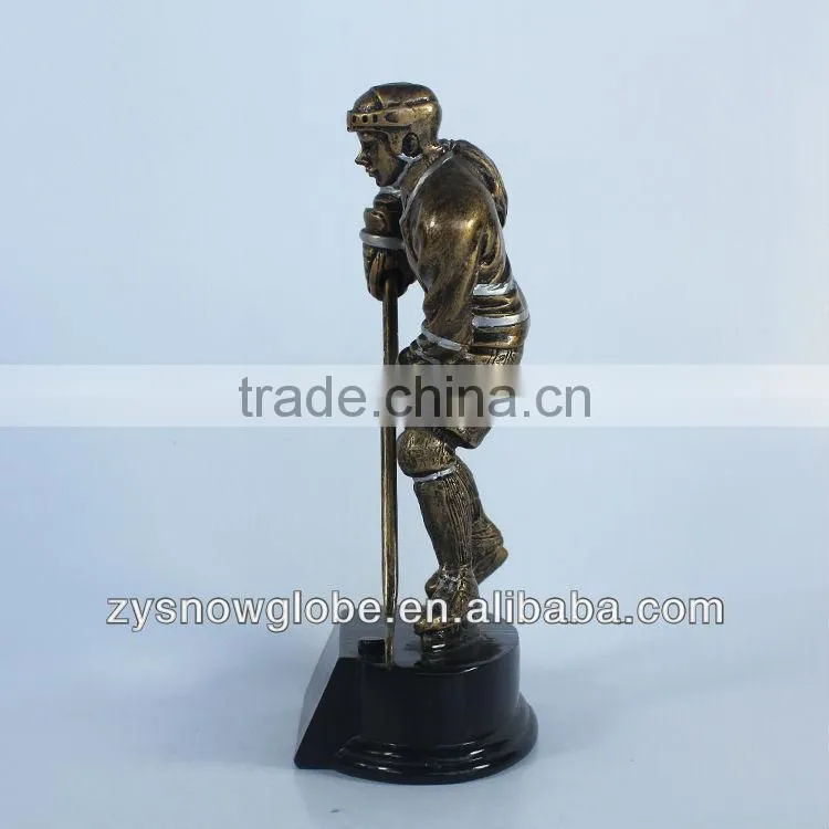 Customized resin hockey trophy
