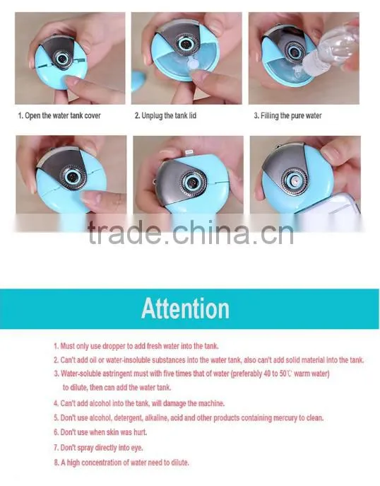 Lazy Mini Mobile Moisture Supplier Portable Facial Beauty Spay Moisturizer Humidifier For Wholesale
