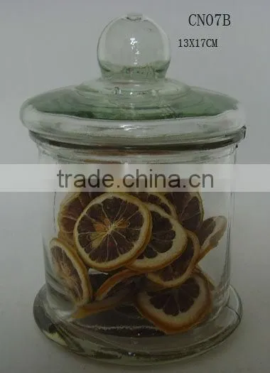 4 sizes clear cylinder glass apothecary jars