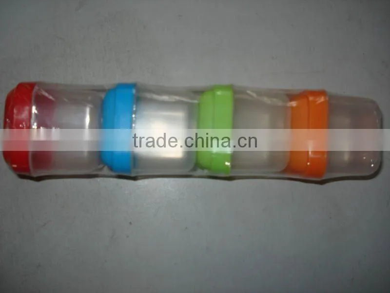 plastic food storage box,4 pcs mini container,small plastic box