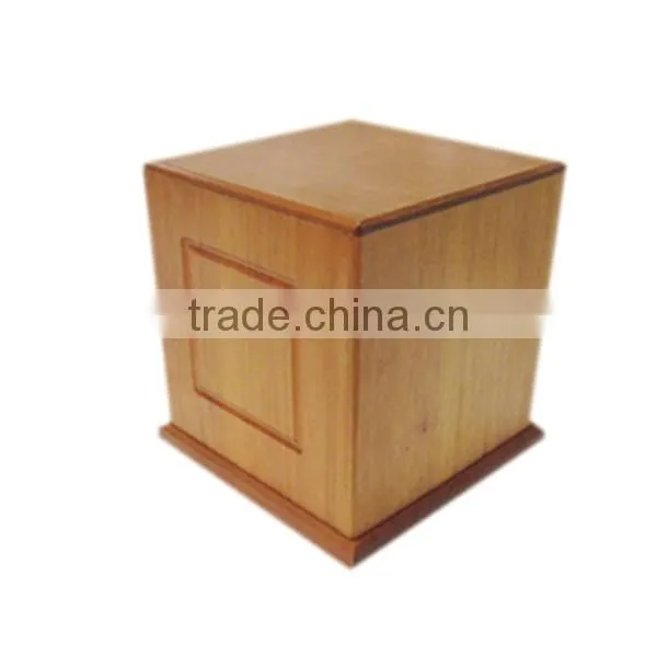 Custom finished funeral wooden urns for ashes