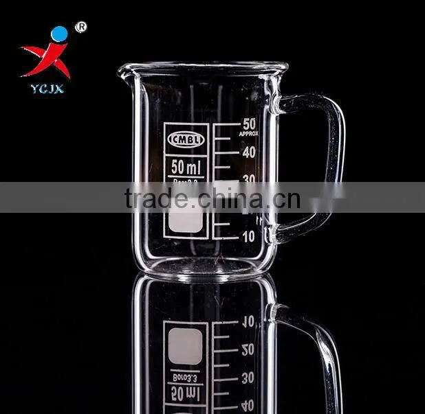Mini 25ml Pyrex Glass Beakers With Handle