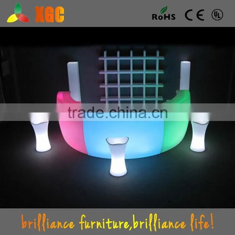 white color 2016 new illumintated wine shelf